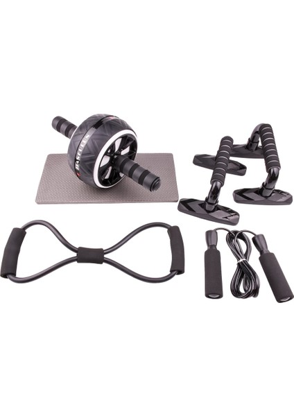 Gri Stil Ab Tekerlek Silindiri Fitness Atlama Ipi Direnç Bantları Push Up Bar Raf Karın Egzersiz Egzersiz Ekipmanları Kas Kavrama Eğitimi (Yurt Dışından)