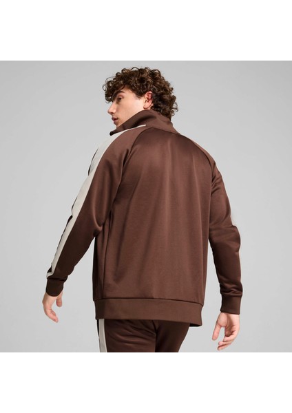 Erkek Kahverengi Puma T7 Iconıc Track Jacket Kahverengi Erkek Fermuarlı Sweatshirt