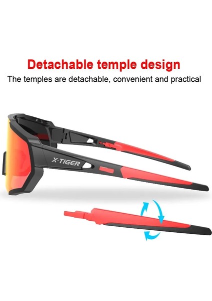 Renk 01 Stili 3 Mercek X-Tıger Polarize Lens Bisiklet Gözlükleri Yol Bisikleti Bisiklet Gözlükleri Bisiklet Güneş Gözlüğü Mtb Dağ Bisikleti Bisiklet Gözlüğü (Yurt Dışından)