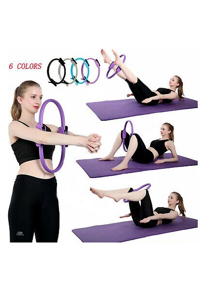 Siyah Stil Fitness Pilates Çemberleri Çok Renkli Yoga Direnci Eğitim Çemberi Kadın Erkek Yoga Çemberleri Için Çok Fonksiyonlu Vücut Egzersiz Döngüsü (Yurt Dışından) fiyatları