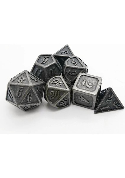 Gn Tarzı Dnd Dungeons And Dragons Için Katı Metal Çokyüzlü Zar Seti Pathfinder Cthulhu Ekstra Ağır Poli Zar Çağrısı (Yurt Dışından)