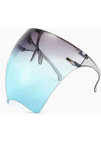 Gri Yeşil Stil Yeni Koruyucu Sürme Güneş Gözlüğü Faceshield Bisiklet Gözlükleri Kadın Erkek Güneş Gözlüğü Büyük Boy Güvenlik Su Geçirmez Gözlük Maskesi (Yurt Dışından)