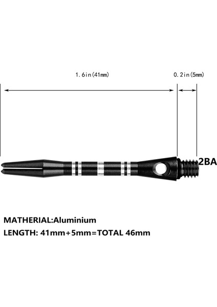 Kırmızı 3 Adet Tarzı Cyeelife Alüminyum Dart Milleri 2ba Lim Gövde Aksesuarı (Yurt Dışından)