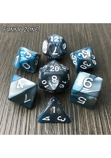 NO.105 Tarzı Nebula Efektli Yeni Renkli Zar Seti Dnd Zar Seti D4,D6,D8,D10,D%,D12,D20 Çokyüzlü Zar, Rpg Masa Oyunu (Yurt Dışından) fırsatları