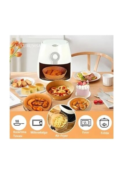 Kurumsal Airfryer Pişirme Kağıdı, Fritöz Pişirme Kağıdı 50 Adet