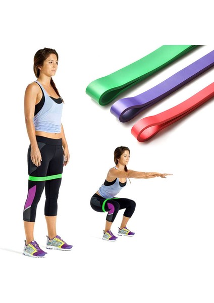 Kırmızı Stil 3 Renk Direnç Bantları Doğal Lateks Genişletici Güç Yoga Lastik Döngü Fitness Elastik Bantları Pilates Spor Egzersiz Ekipmanları (Yurt Dışından) fırsatları