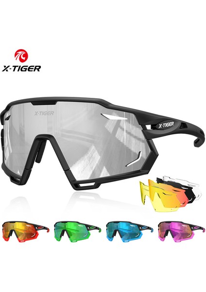X-YJ-XTS10-3 Stili X-YJ-XTS01-3 X-Tıger Bisiklet Gözlükleri Polarize Spor Güneş Gözlüğü Unisex Dağ Bisikleti Binme Gözlükleri UV400 Koruma Bisiklet Bisiklet Gözlüğü (Yurt Dışından)
