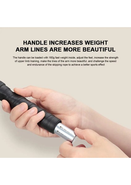 Siyah Stil Atlama Ipi Ekstra Ağırlık Atlama Ipi Dolaşmasız Rulmanlar ile Ayarlanabilir Iki Değişen Ip Atlama Ipi Fitness Ekipmanları Yeni (Yurt Dışından) indirimleri