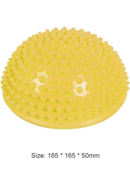 Sarı Stil Yoga Yarım Küre Eğitmeni Dengeleme Topu Şişme Yarım Küre Yoga Topları Masaj Egzersizleri Spor Salonu Pilates Fitness Fitball Kauçuk (Yurt Dışından)