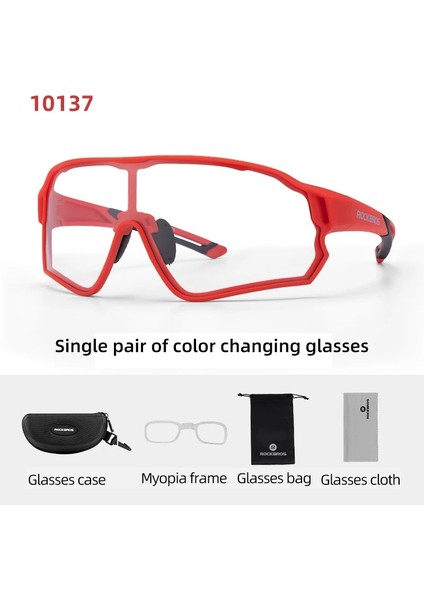 SP216BK Stili NO.10137 Beden Rockbros Bisiklet Gözlükleri Fotokromik Mtb Yol Bisikleti Gözlükleri UV400 Koruma Güneş Gözlüğü Ultra Hafif Spor Güvenli Gözlük Ekipmanları (Yurt Dışından)