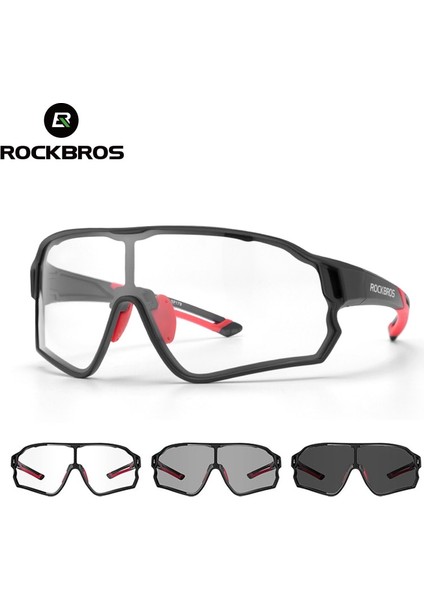 SP216BK Stili NO.10137 Beden Rockbros Bisiklet Gözlükleri Fotokromik Mtb Yol Bisikleti Gözlükleri UV400 Koruma Güneş Gözlüğü Ultra Hafif Spor Güvenli Gözlük Ekipmanları (Yurt Dışından) fırsatları