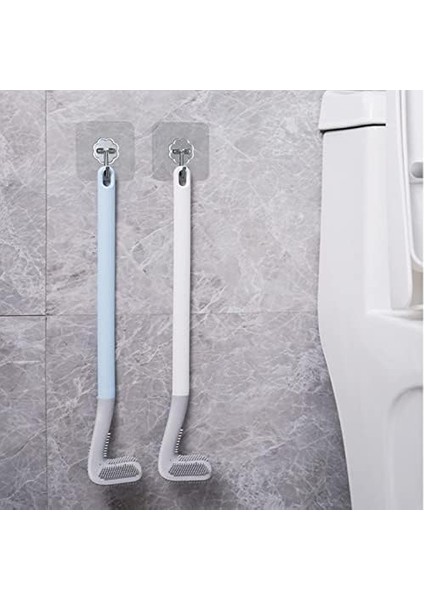 Klozet Fırçası Tuvalet Fırçası Silikon Wc Klozet Mutfak Temizlik Fırçası Kanca