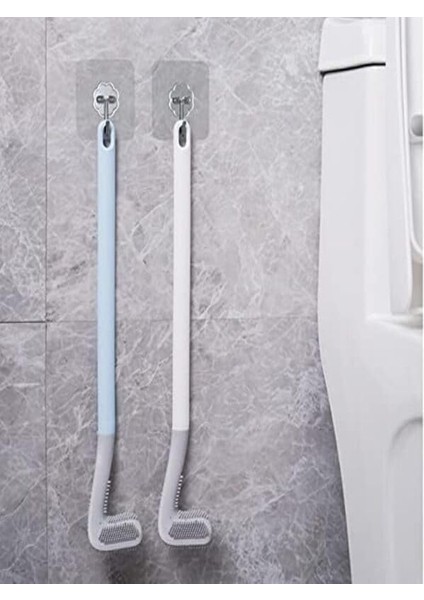 Klozet Fırçası Tuvalet Fırçası Silikon Wc Klozet Mutfak Temizlik Fırçası Kanca