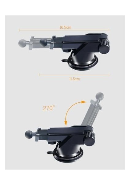 Teleskopik Vantuzlu Araç Tablet Tutucu Araç Telefon Tutucu Torpido Üzeri Cama Yapışan Araç Tablet Tutucu fiyatları