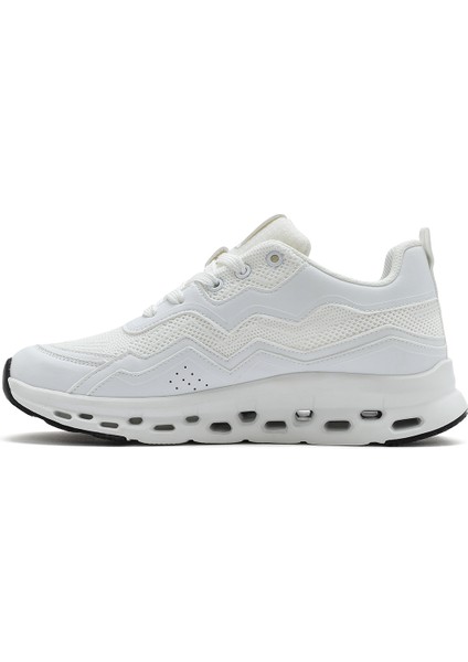 Kadın Bej Bağcıklı Kalın Tabanlı Sneaker 25SFE495714