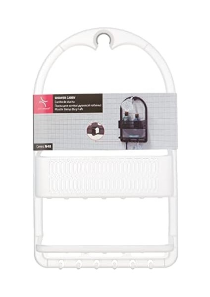 M-N48-16 Ceres Plastik Banyo Duş Rafı, Şeffaf