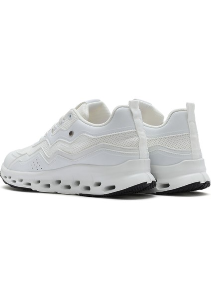 Kadın Bej Bağcıklı Kalın Tabanlı Sneaker 25SFE495714