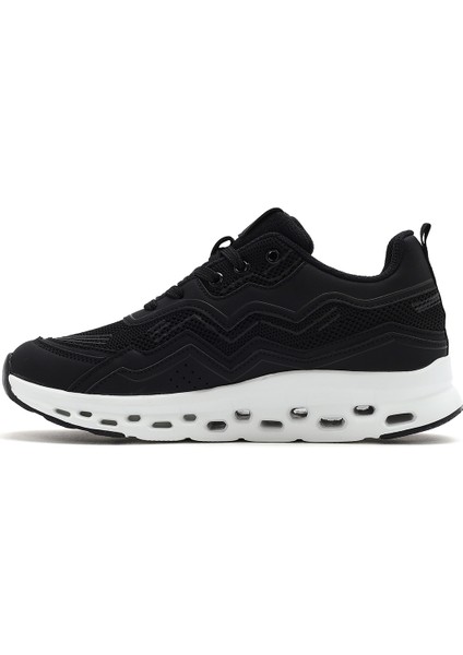 Kadın Siyah Bağcıklı Kalın Tabanlı Sneaker 25SFE495714