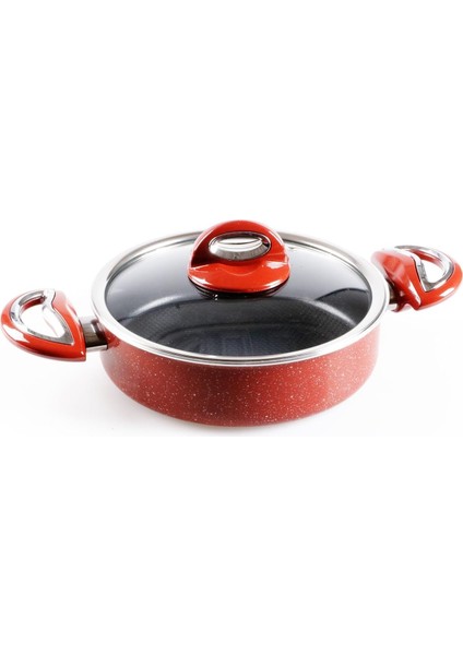 Granit Basık Tencere, No:28 cm