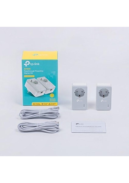 TL-PA4010PKIT, AV600 Priz Soketli Powerline Adaptör Başlangıç Kiti