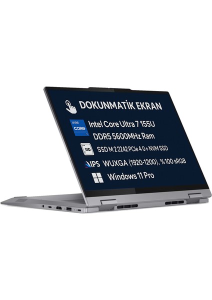 Thinkbook 14 2-In-1 G4 Iml Intel Core Ultra 7 155U 48GB 2tb GB SSD 14" Wuxga (1920X1200) IPS Windows 11 Pro 21MX002VTR H35