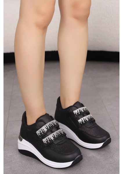 Mdl 1129 Taş Detaylı Cırtlı Spor Ayakkabı modelleri