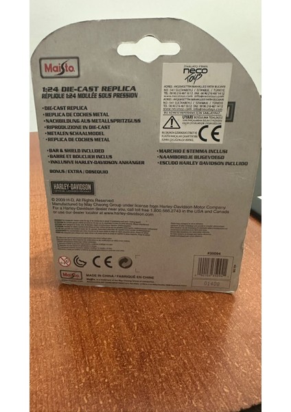 Harley - Davıdson 1/24 Dıe Cast Replıca Motosiklet fiyatları