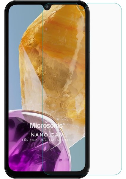 Samsung Galaxy M15 Nano Glass Cam Ekran Koruyucu [galaxy M15 ile Uyumlu Ekran Koruyucu - Şeffaf]