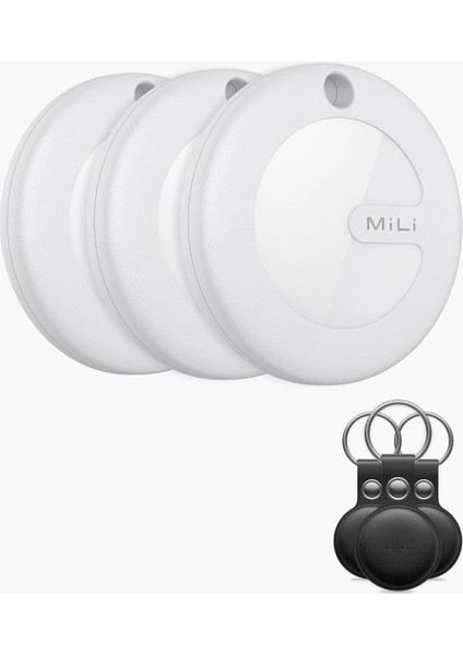 Mitag Airtag (1 Pakette 3 Adet) Konum Takip Cihazı Apple Lisanslı Mfı Sertifikalı - Siyah
