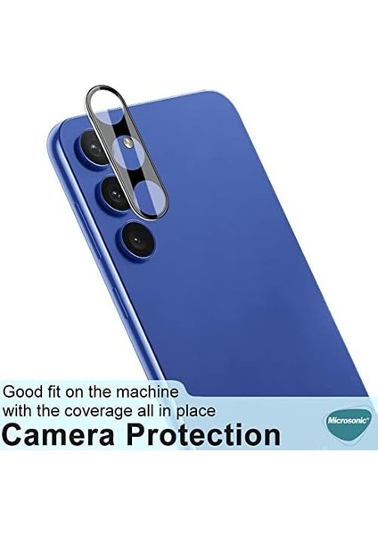 Samsung Galaxy S23 Kamera Lens Koruma Camı V2 Siyah