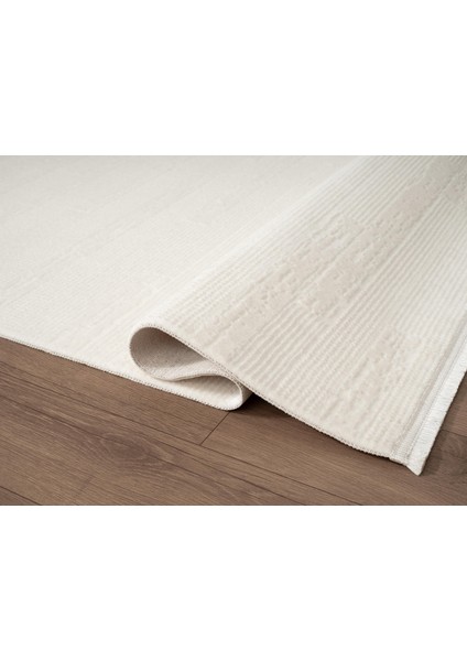 Armony AR013W Beyaz Halı Modern Desenli Akrilik Pamuk Taban Tozu Az Salon Halısı Yatak Odası Koridor modelleri