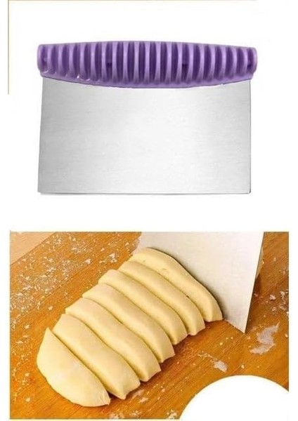 Hamur Kesici Spatula Lila Renk