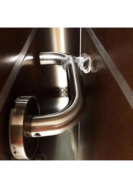 Plastik Kapı Kolu Stoperi, Kapı Arkası Duvar Koruyucu Tampon, Silikon Durdurucu, Pencere Kolu Stoperi (6)