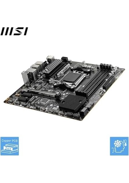 MB Pro B650M-P Am5 Ddr5 6000MHZ(OC) HDMI Dp VGA 2x M.2 Usb3.2 2.5g Lan Matx Anakart