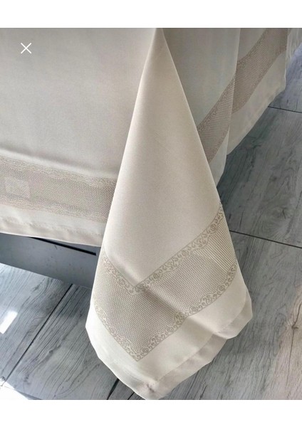 Avangarde Ipeksi Leke Tutmaz Su Tutmaz Dertsiz Taş Renkli Dikdörtgen Masa Örtüsü 160 x 260 cm Makinede Yıkamaya Uygun.