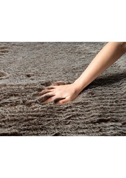 Rubı RB002A Kahve Post Halı Antialerjik Yıkanabilir Salon Halısı Yatak Odası Koridor