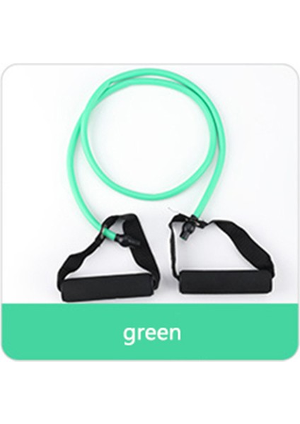 Yeşil Stil 1 Tüp Tpe Elastik Direnç Bantları Kauçuk Yoga Bandıfitness Eğitimi Egzersiz Ekipmanları Ev Spor Salonu Çekme Halatı 120CM (Yurt Dışından)