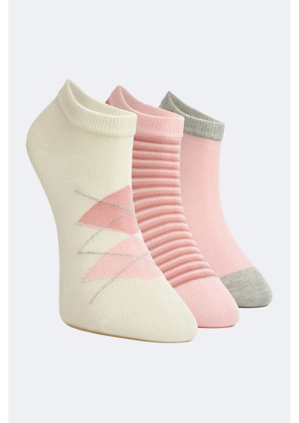 3'lü Ekoseli Kız Çocuk Patik Çorap fiyatları