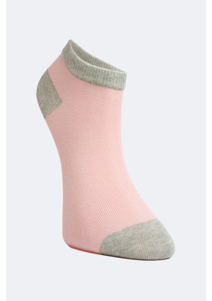 3'lü Ekoseli Kız Çocuk Patik Çorap