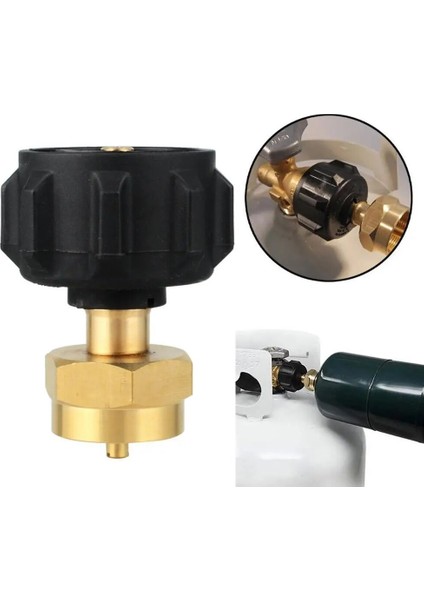 Kamp Açık Gaz Tankı Şarj Ortak Gaz Sobası Dönüşüm Adaptörü Propan Şişe Dolum Adaptör Kiti Küçük Silindir Uygun (Yurt Dışından) fiyatları