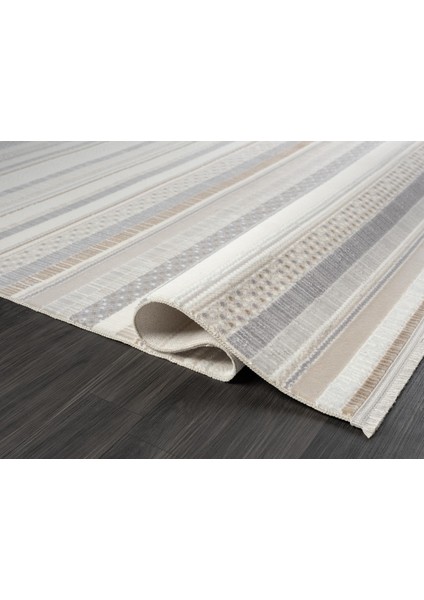 Armony AR009A Modern Halı Desenli Akrilik Pamuk Taban Tozu Az Salon Halısı Yatak Odası Koridor