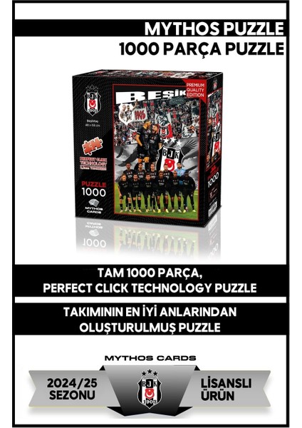 Beşiktaş Takım 1000 Parça Puzzle