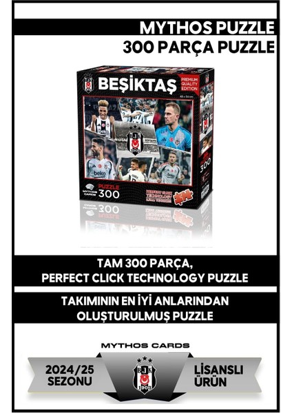 Beşiktaş Takım 300 Parça Puzzle