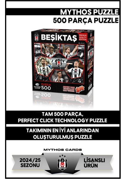 Beşiktaş Takım 500 Parça Puzzle