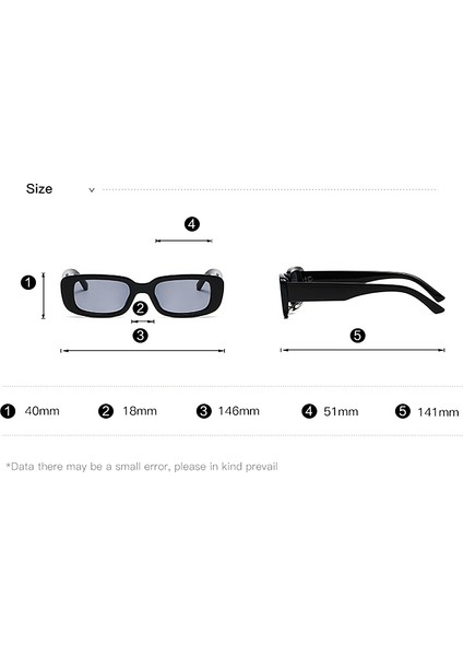 No.10 Tarzı Küçük Dikdörtgen Retro Kadın Güneş Gözlüğü Moda Güneş Gözlükleri UV400 Koruma Spor Gözlük Yaz Seyahat Plaj Trendy Gözlük (Yurt Dışından) fırsatları