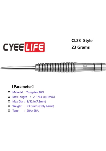 Siyah Stil Cyeelife Tungsten 23G Çelik Uçlu Dart, Taşıma Çantası ve Tek Parça Uçuş Yarışması Profesyonel Dart Seti ile 90% (Yurt Dışından)