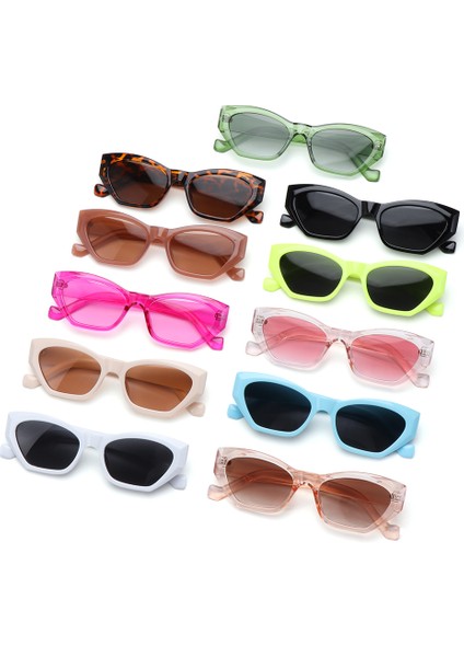 C07 Stili Kare Geniş Çerçeve Küçük Dikdörtgen Güneş Gözlüğü Kadın Shades Vintage Gözlük UV400 Şeker Renk Bisiklet Kız Erkek Güneş Gözlükleri (Yurt Dışından) fiyatları