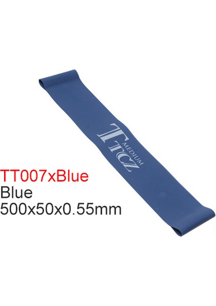 TT007XMAVI Tarzı Ttcz Yoga Pilates Direnç Bandı Egzersiz Döngüsü Lastik Bantlar Fitness Döngü Ipi Streç Bant Vücut Geliştirme Için Çapraz Fit Bant (Yurt Dışından)