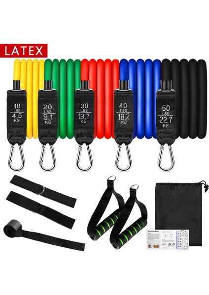 F Latexgglan Tarzı Lateks Yükseltilmiş Et Lateks Tüp Direnç Bantları Egzersiz Kapısı Fitness Çekme Halatı Elastik Spor Salonu Genişletici Kas Gücü Eğitim Ekipmanları (Yurt Dışından) fiyatları