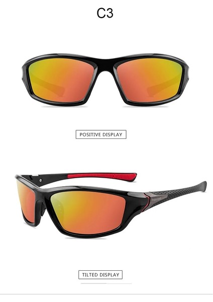 Turuncu Tarzı Lüks Polarize Güneş Gözlüğü Erkekler Bisiklet Güneş Gözlüğü Dağ Bisikleti Bisiklet Koşu Gece Görüş Koruma Gözlükleri Klasik Gözlük (Yurt Dışından)